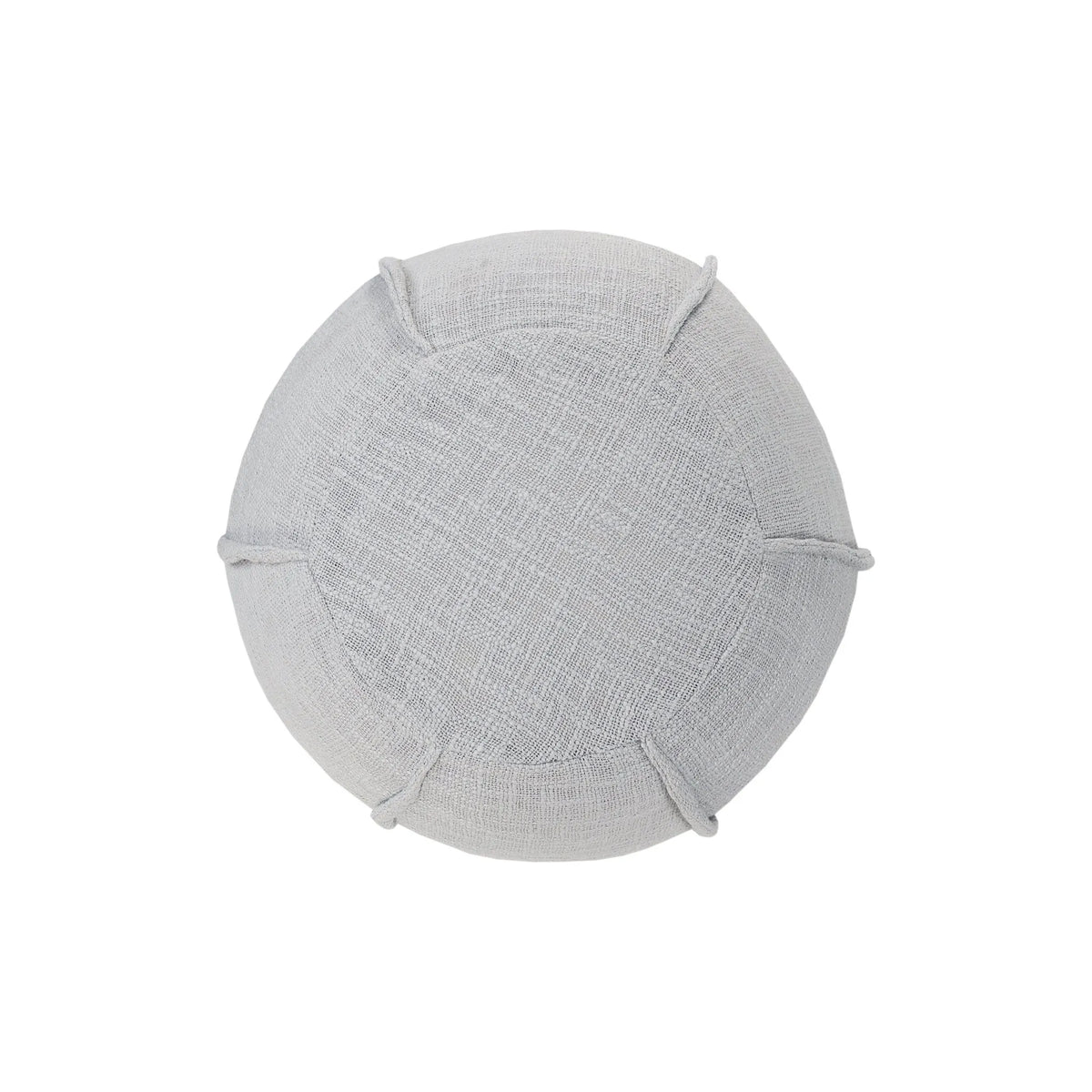Natural Lr34030 Light Gray Pouf