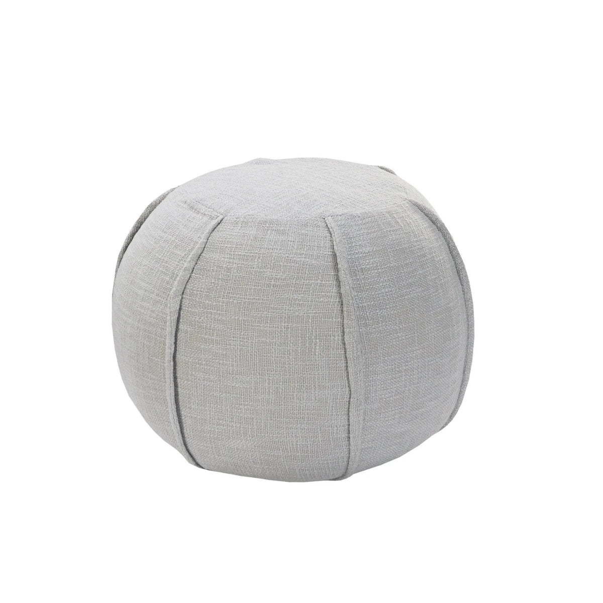 Natural Lr34030 Light Gray Pouf