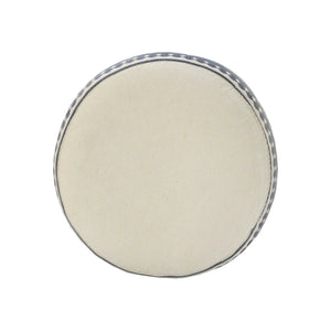 Natural Lr34031 Navy/Cream Pouf