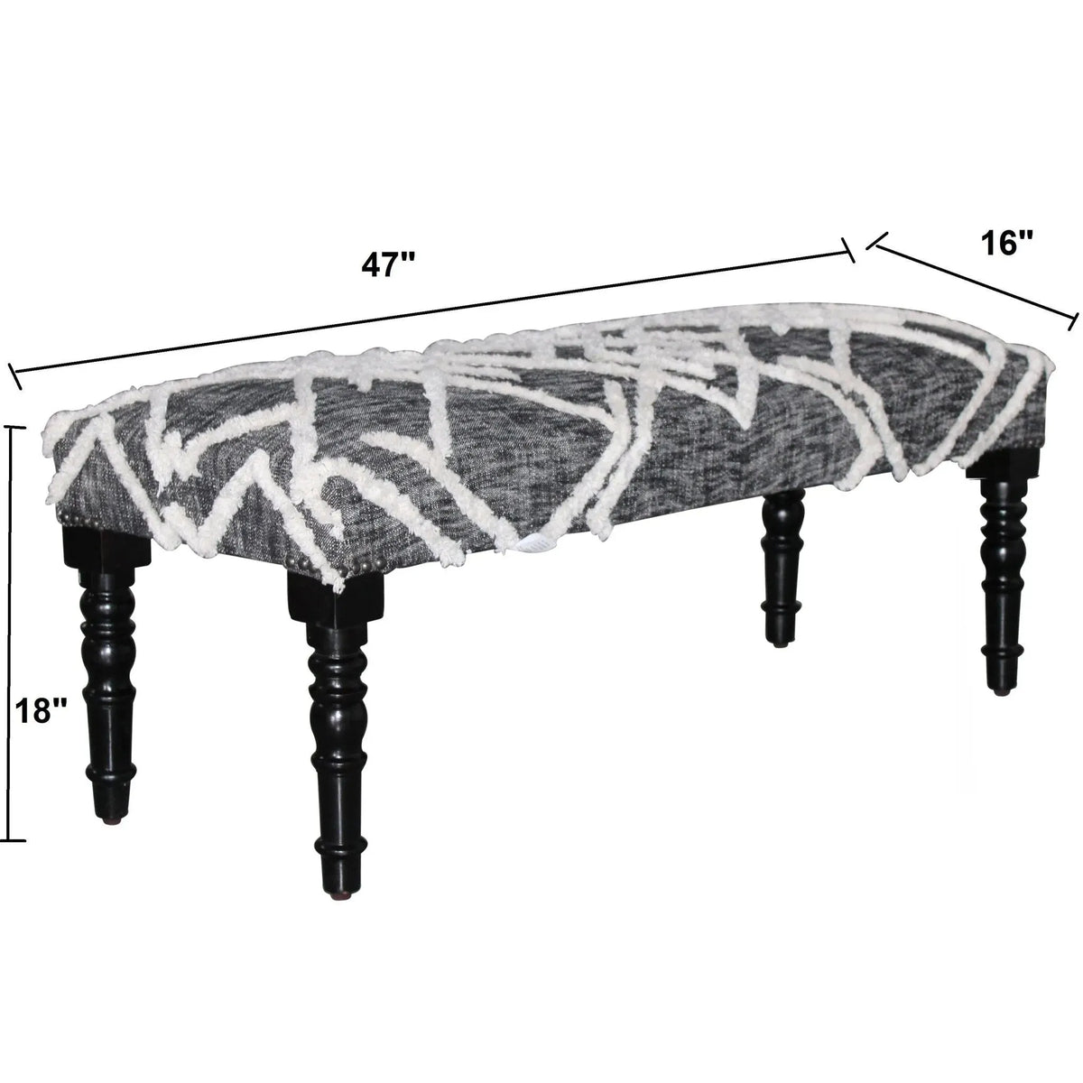 Natural Lr99067 Black/Gray Bench