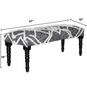 Natural Lr99067 Black/Gray Bench