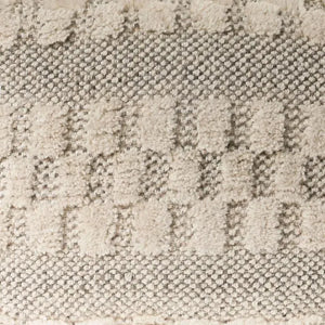 Natural Lr99765 Cream/Light Gray Pouf