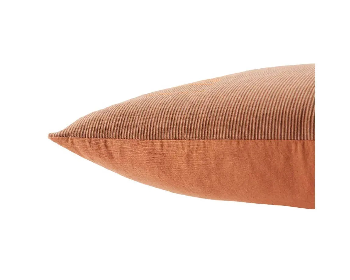 Navida NAD01 Warm Taupe/Terracotta Pillow