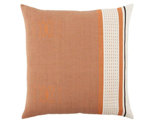 Navida NAD01 Warm Taupe/Terracotta Pillow