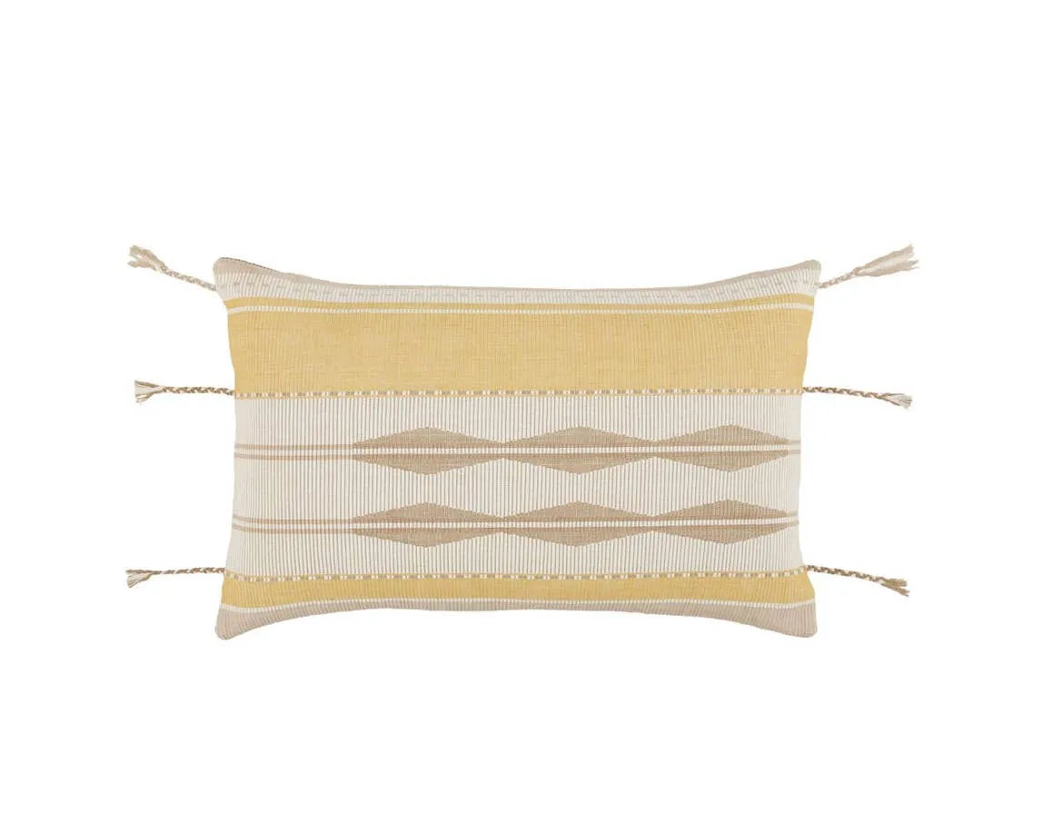Navida NAD04 Yellow/Light Taupe Pillow