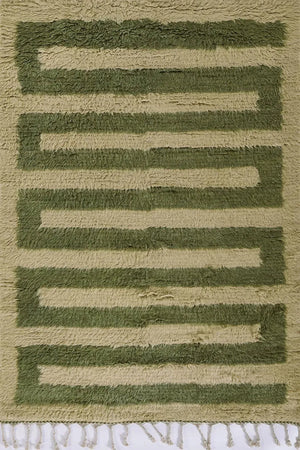 Neo Moroccan NEM-1 Green Rug