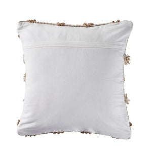 Neutral Soft Pom Pom Geometric  LR07453 Throw Pillow
