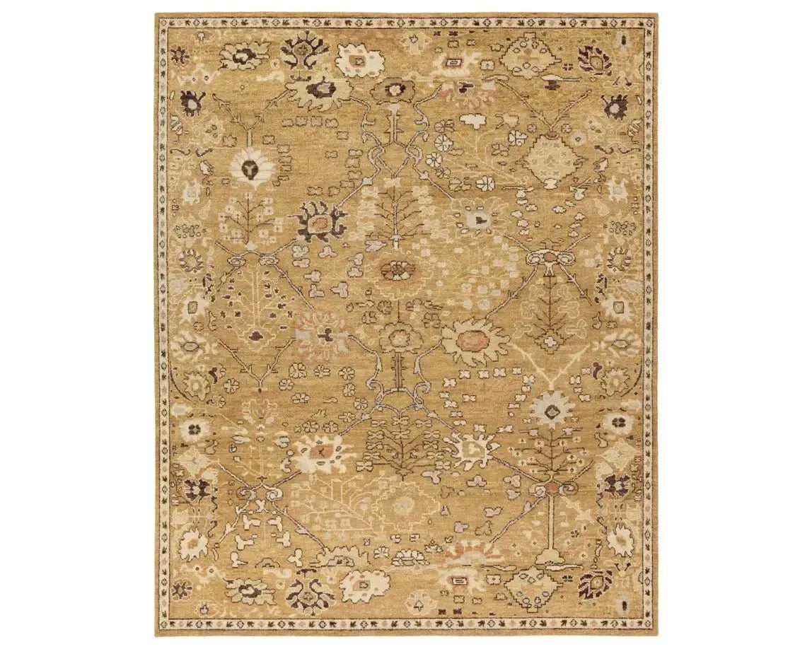 Neveah NEV01 Gold/Brown Rug