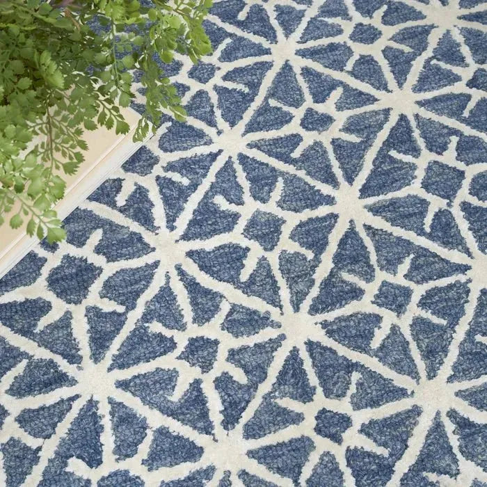 Nicole Curtis Series 2 SR201 Blue Rug