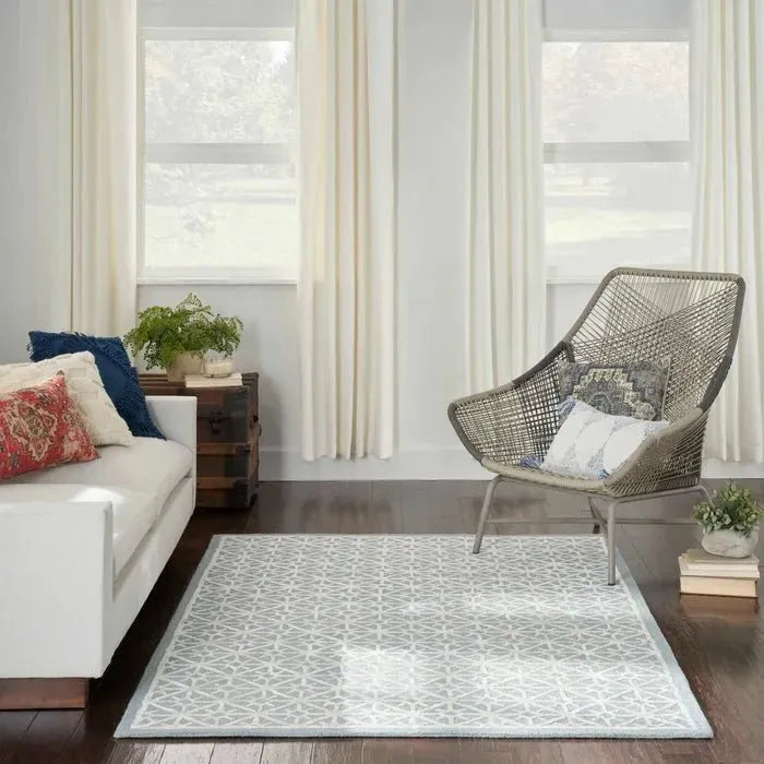 Nicole Curtis Series 2 SR201 Light Blue Rug