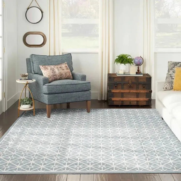 Nicole Curtis Series 2 SR201 Light Blue Rug