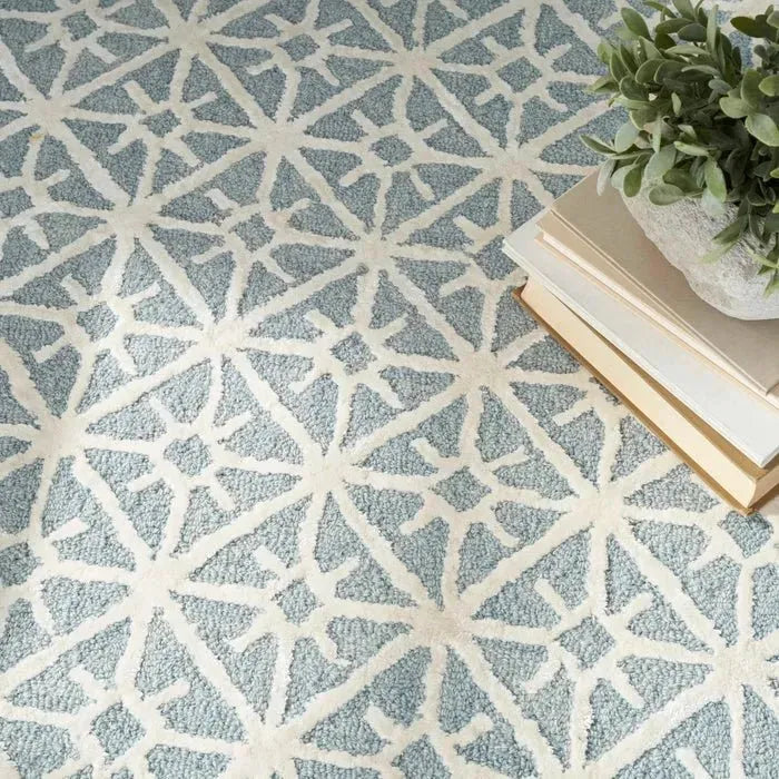 Nicole Curtis Series 2 SR201 Light Blue Rug