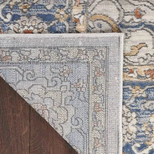 Nicole Curtis Series 4 SR402 Cream/Blue Rug