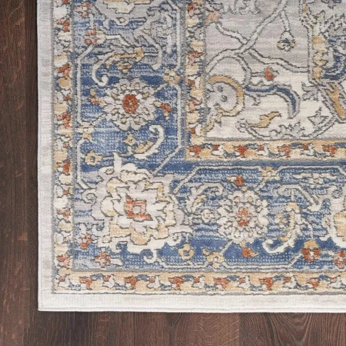 Nicole Curtis Series 4 SR402 Cream/Blue Rug