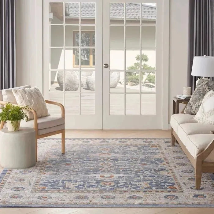 Nicole Curtis Series 4 SR402 Light Blue/Grey Rug