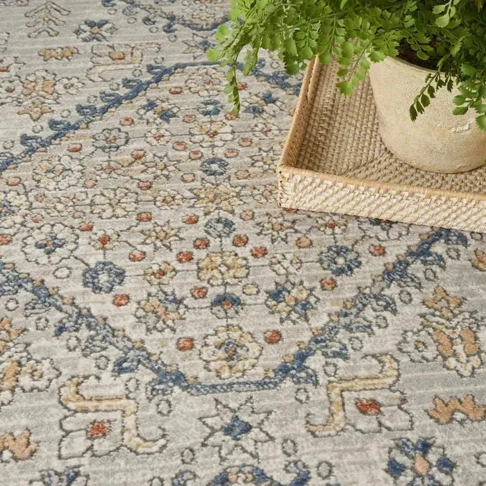 Nicole Curtis Series 4 SR403 Grey/Blue Rug