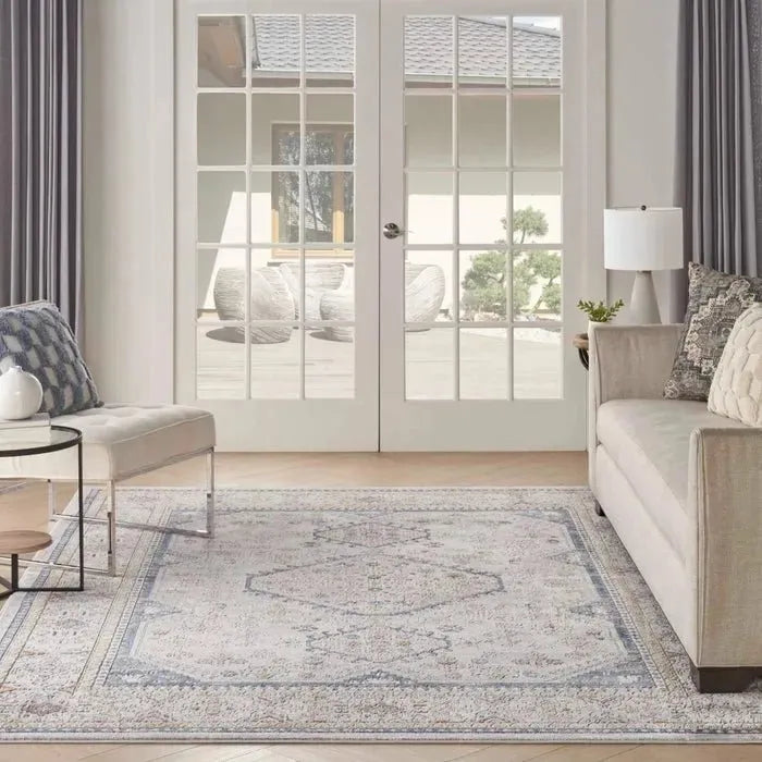 Nicole Curtis Series 4 SR403 Grey/Blue Rug