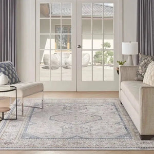 Nicole Curtis Series 4 SR403 Grey/Blue Rug