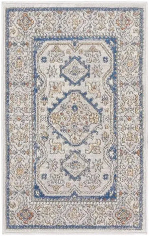 Nicole Curtis Series 4 SR403 Grey/Blue Rug