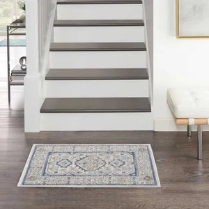 Nicole Curtis Series 4 SR403 Grey/Blue Rug