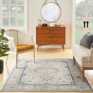 Nicole Curtis Series 4 SR403 Grey/Blue Rug