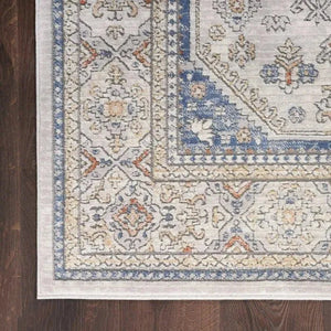 Nicole Curtis Series 4 SR403 Grey/Blue Rug
