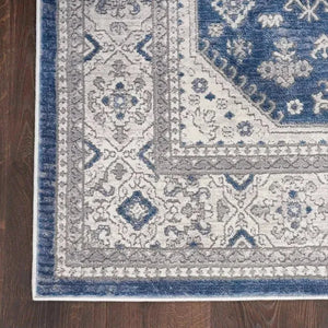 Nicole Curtis Series 4 SR403 Grey/Navy Rug