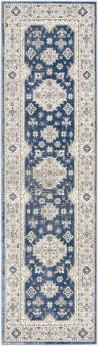 Nicole Curtis Series 4 SR403 Grey/Navy Rug