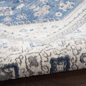 Nicole Curtis Series 4 SR403 Grey/Navy Rug