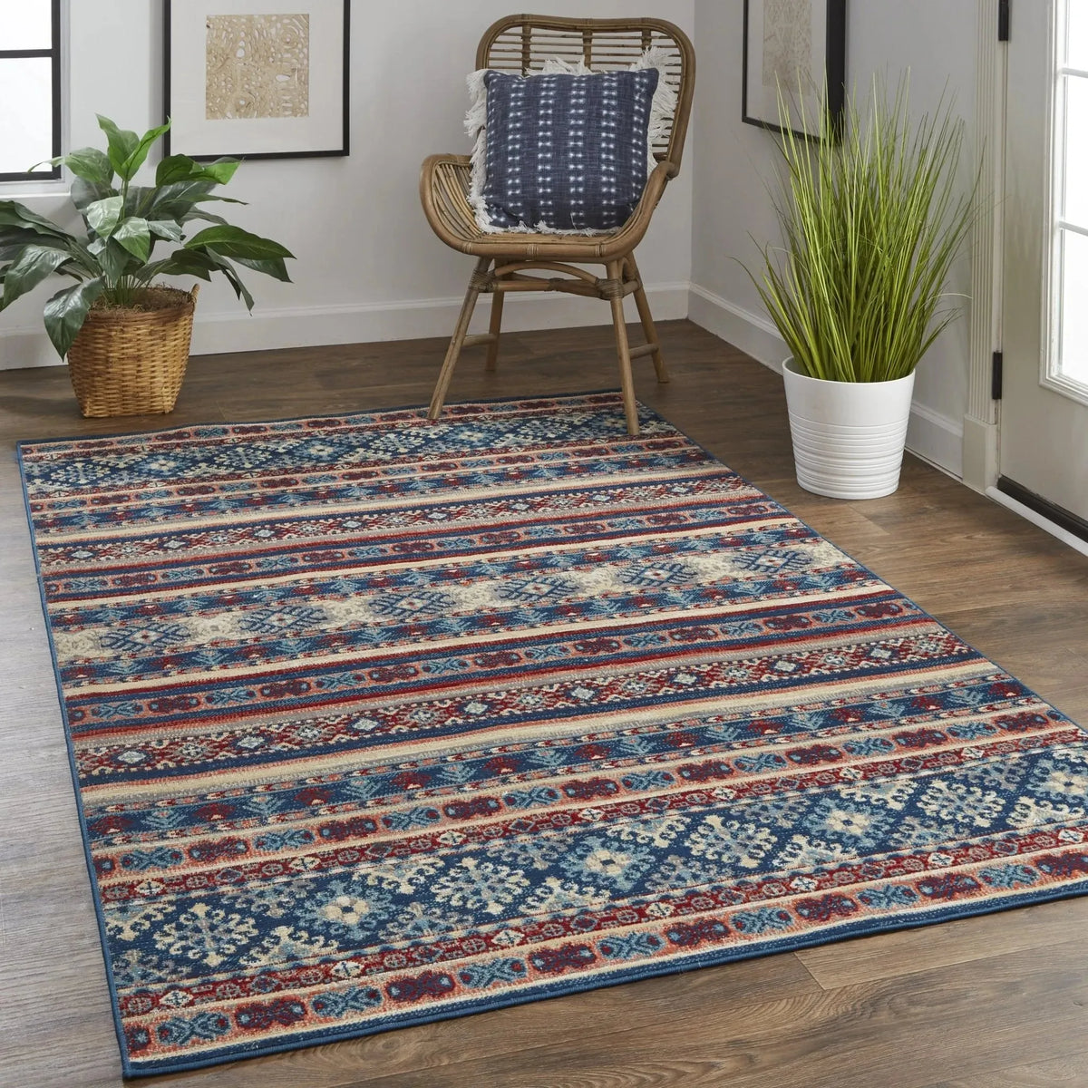Nolan 39Atf Blue/Rust Rug