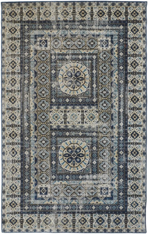 Nolan 39Byf Blue/Beige Rug