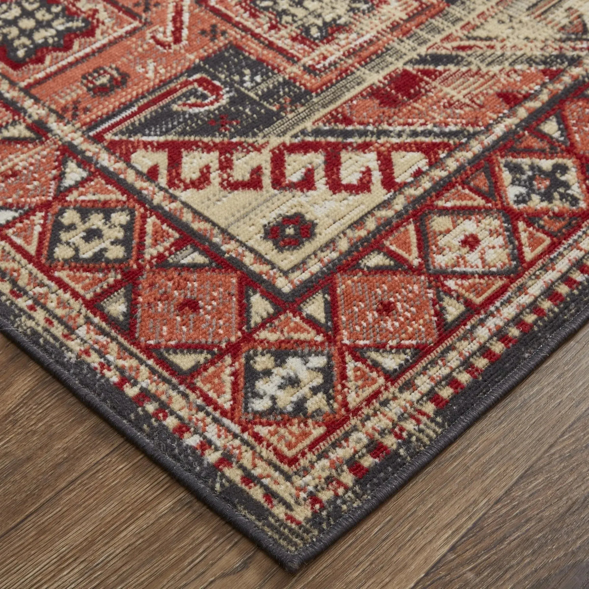 Nolan 39Bzf Red/Gray Rug