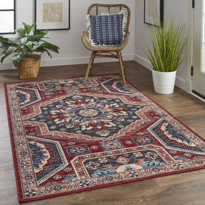 Nolan 39Cdf Red/Blue Rug