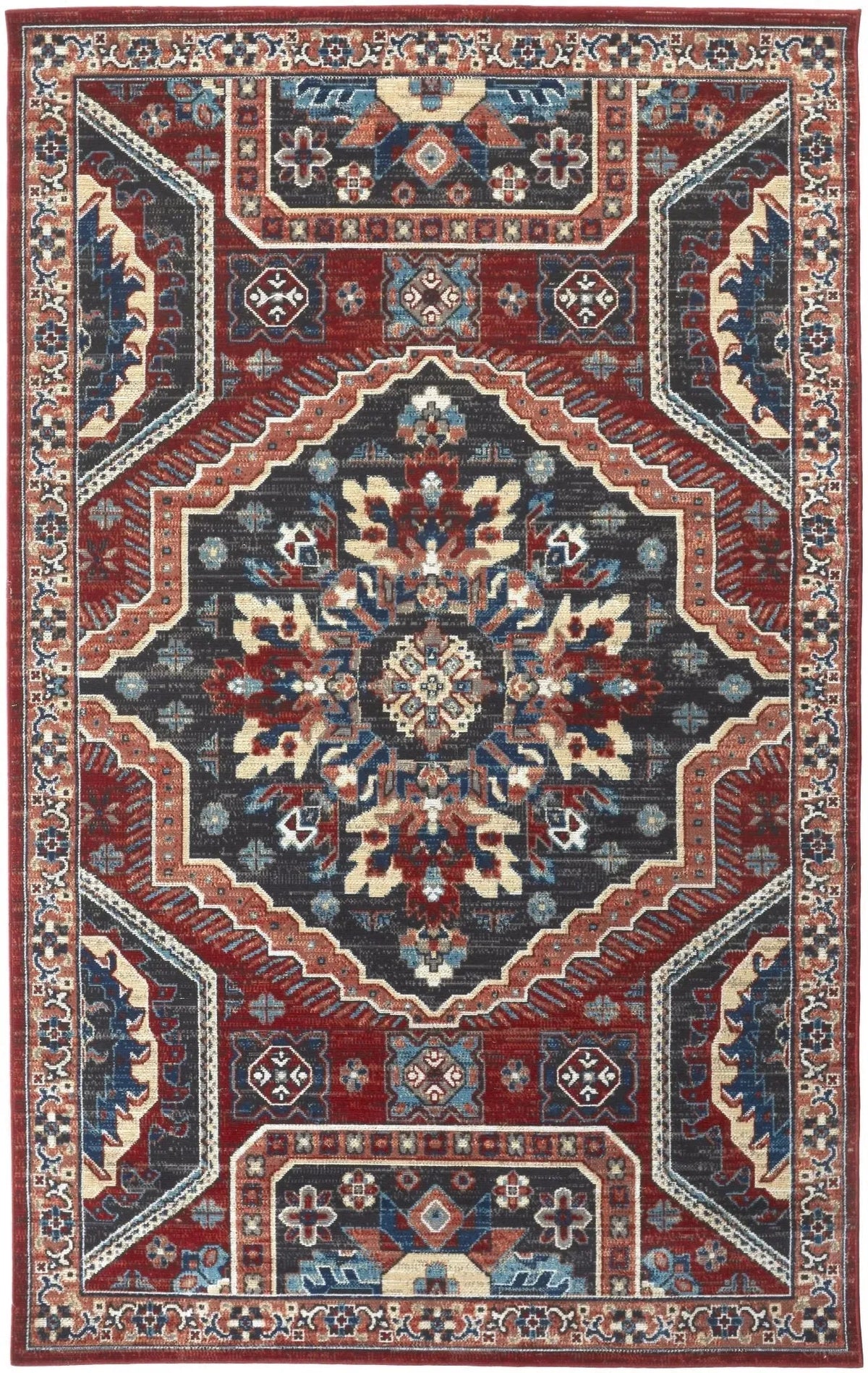 Nolan 39Cdf Red/Blue Rug