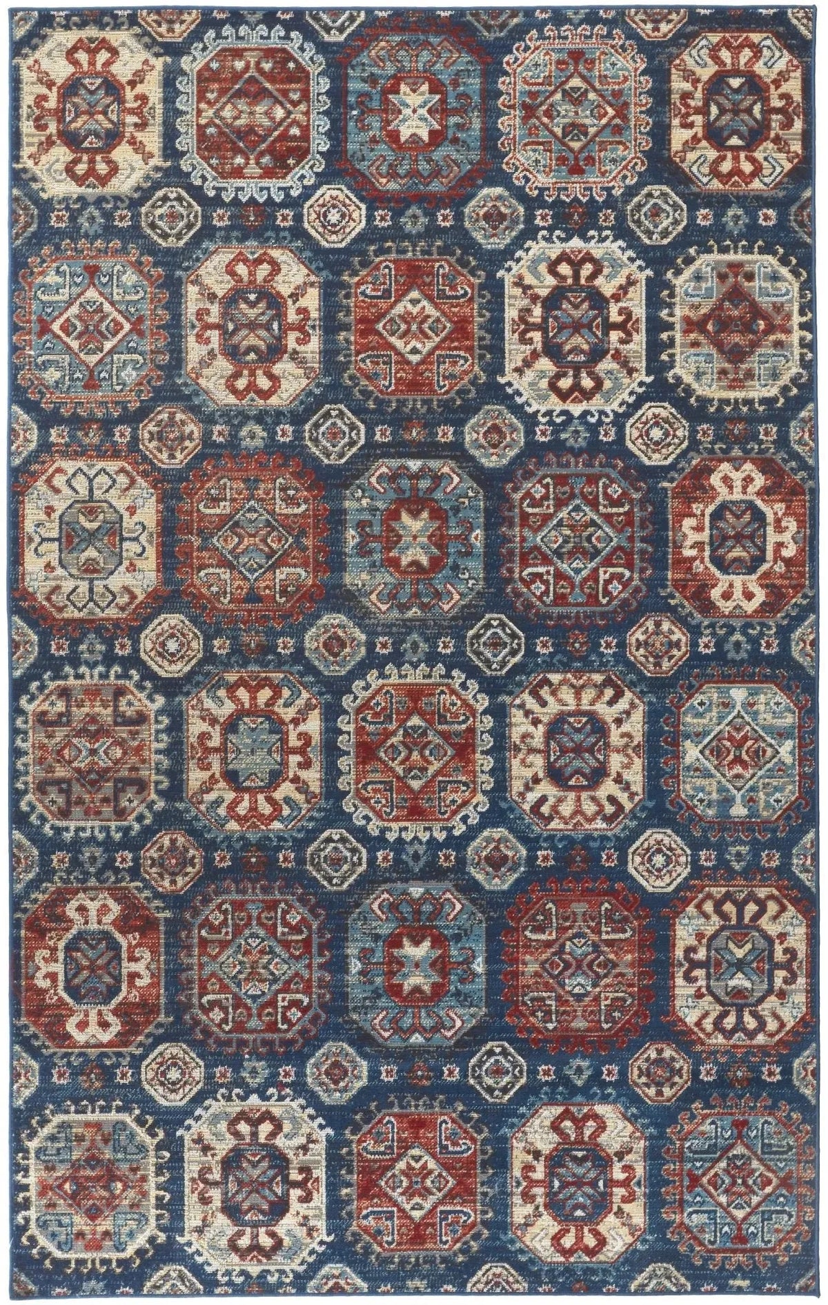 Nolan 39Cef Blue/Red Rug