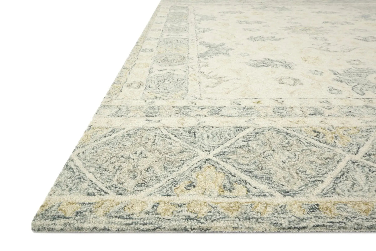 Norabel NOR-01 Ivory / Slate Rug