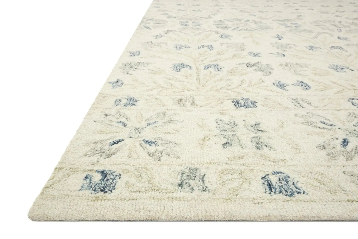 Norabel NOR-02 Ivory / Grey Rug