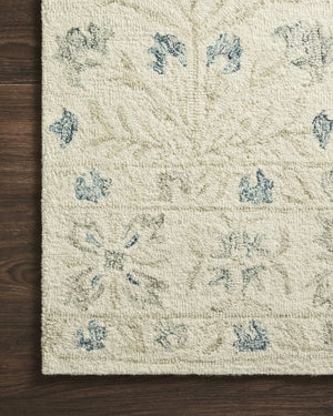 Norabel NOR-02 Ivory / Grey Rug