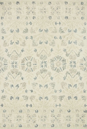 Norabel NOR-02 Ivory / Grey Rug