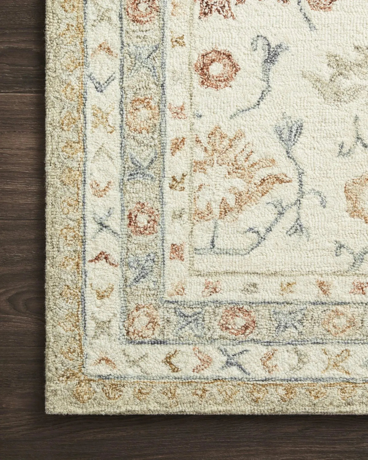 Norabel Nor-03 Ivory/Rust Rug