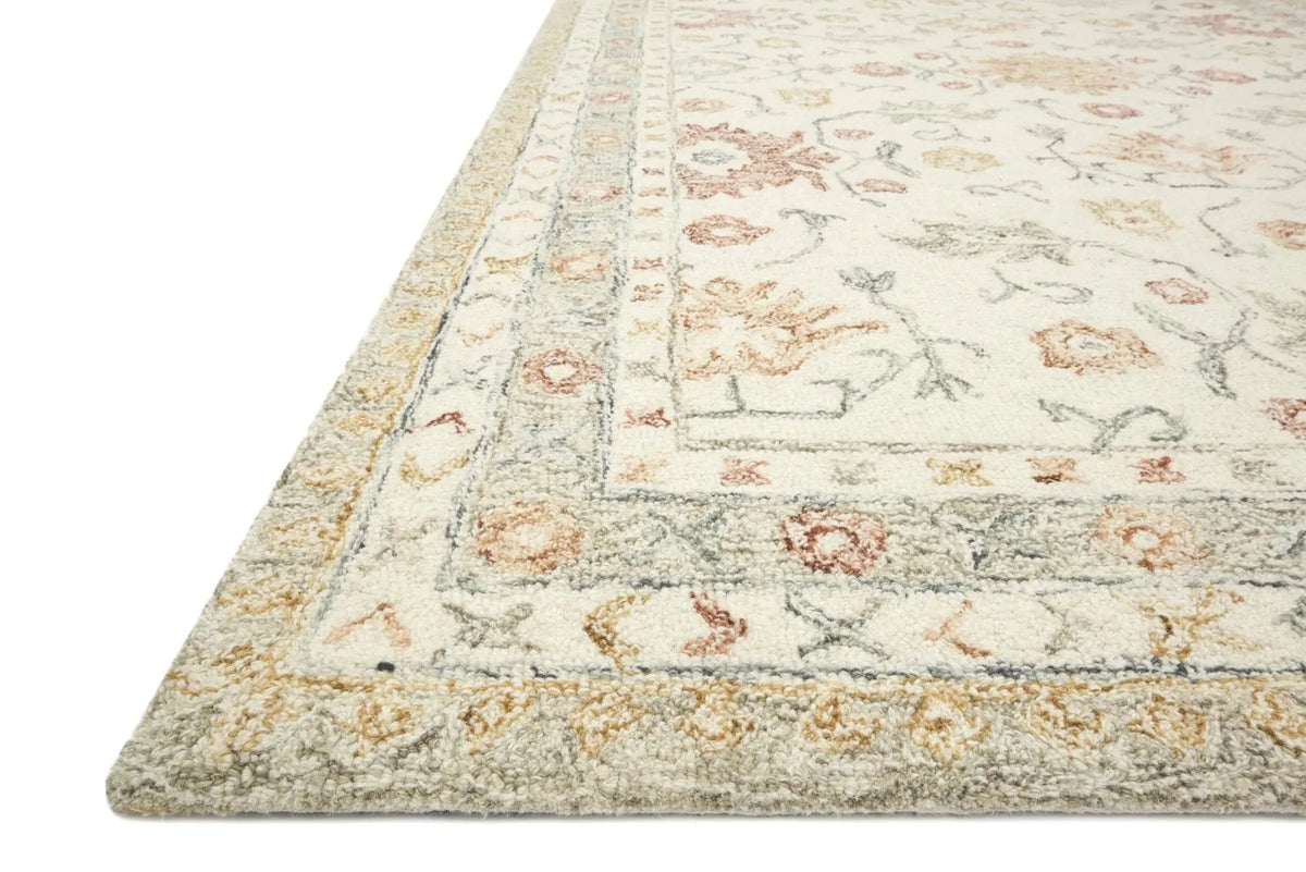 Norabel Nor-03 Ivory/Rust Rug