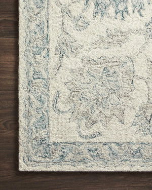 Norabel Nor-04 Ivory/Blue Rug