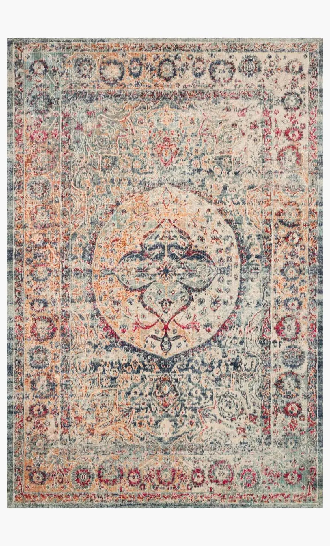 Nour NU-02 Blue/Multi Rug - Rug & Home