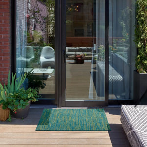 Nourison Essentials Nre01 Blue Green Rug
