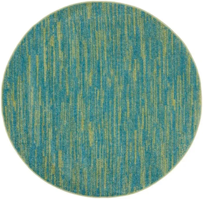 Nourison Essentials NRE01 Blue Green Rug