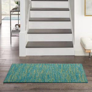 Nourison Essentials Nre01 Blue Green Rug