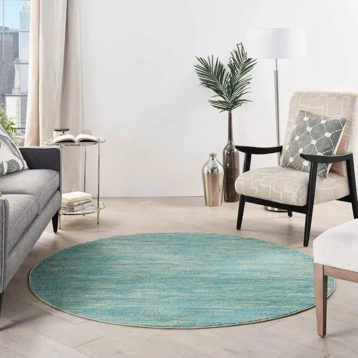 Nourison Essentials NRE01 Blue Green Rug