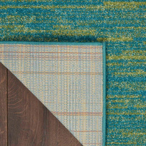 Nourison Essentials Nre01 Blue Green Rug