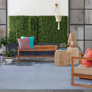 Nourison Essentials Nre01 Blue/Grey Rug