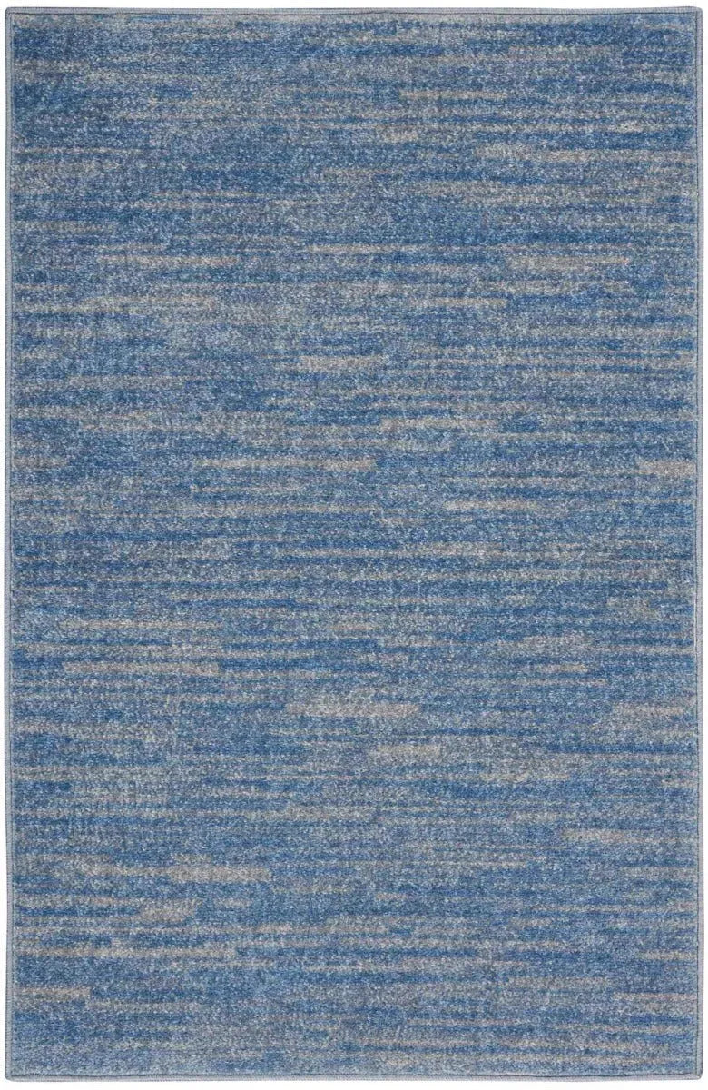 Nourison Essentials Nre01 Blue/Grey Rug